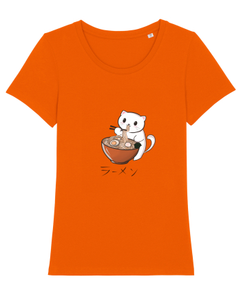 Ramen cat  Bright Orange