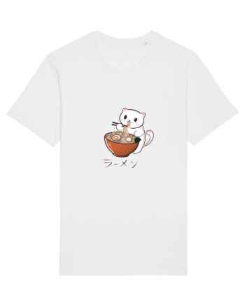 Ramen cat  White