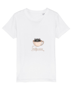 Pisică catppuccino  Tricou mânecă scurtă  Copii Mini Creator