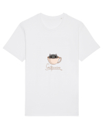 Pisică catppuccino  Tricou mânecă scurtă Unisex Rocker