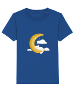 Pisică cu lună Tricou mânecă scurtă  Copii Mini Creator