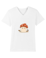 Print Ciupercuță Tricou mânecă scurtă guler V Bărbat Presenter
