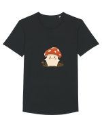 Print Ciupercuță Tricou mânecă scurtă guler larg Bărbat Skater