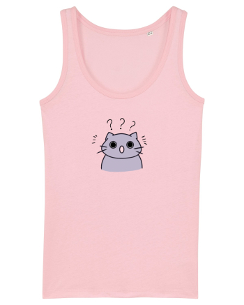Surprised cat  Cotton Pink