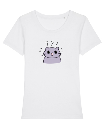 Surprised cat  White