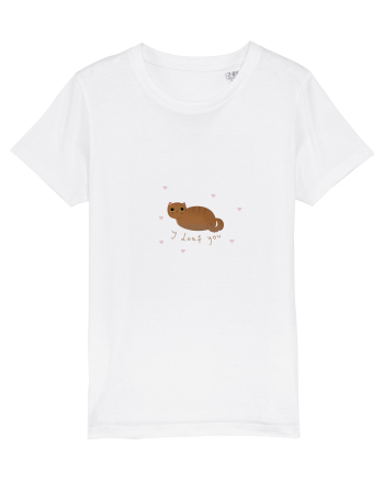 I loaf you cat White