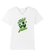 Golf și bani- Mentalitate de învingător Tricou mânecă scurtă guler V Bărbat Presenter