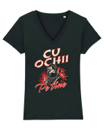 Pentru soțiile atente- Ninja wife Tricou mânecă scurtă guler V Damă Evoker
