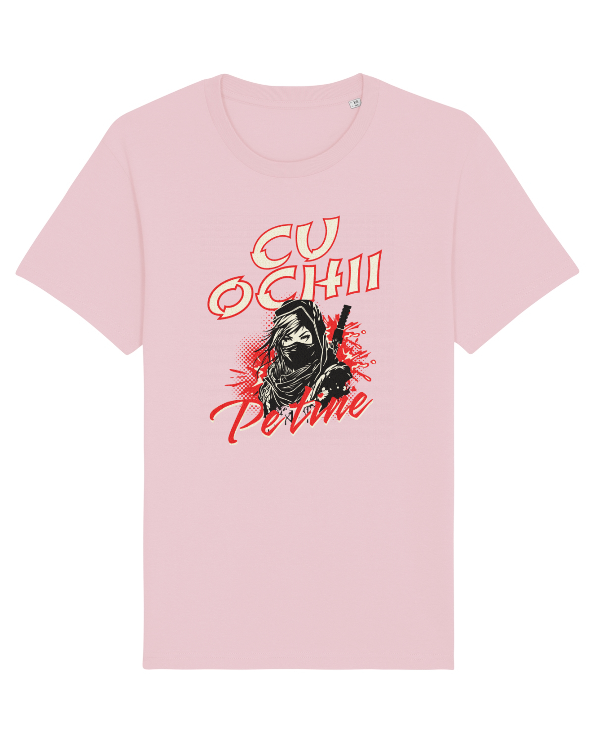 Tricou mânecă scurtă Unisex Rocker Cotton Pink
