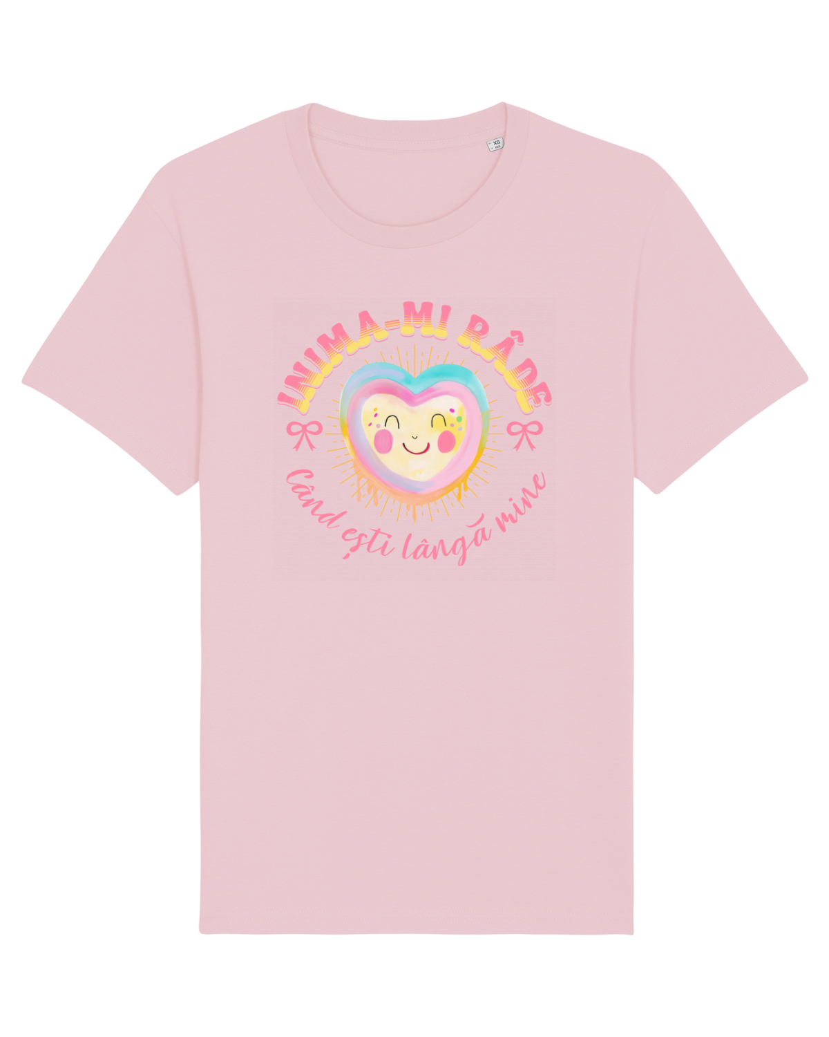 Tricou mânecă scurtă Unisex Rocker Cotton Pink