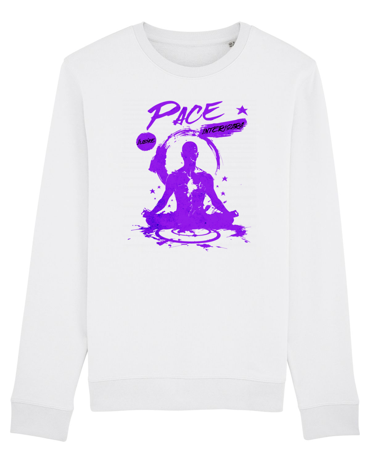 Bluză mânecă lungă Unisex Rise White