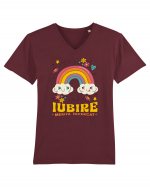 Iubire - Merita incercat  Tricou mânecă scurtă guler V Bărbat Presenter