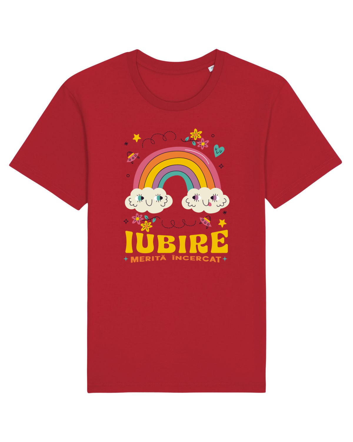 Tricou mânecă scurtă Unisex Rocker Red