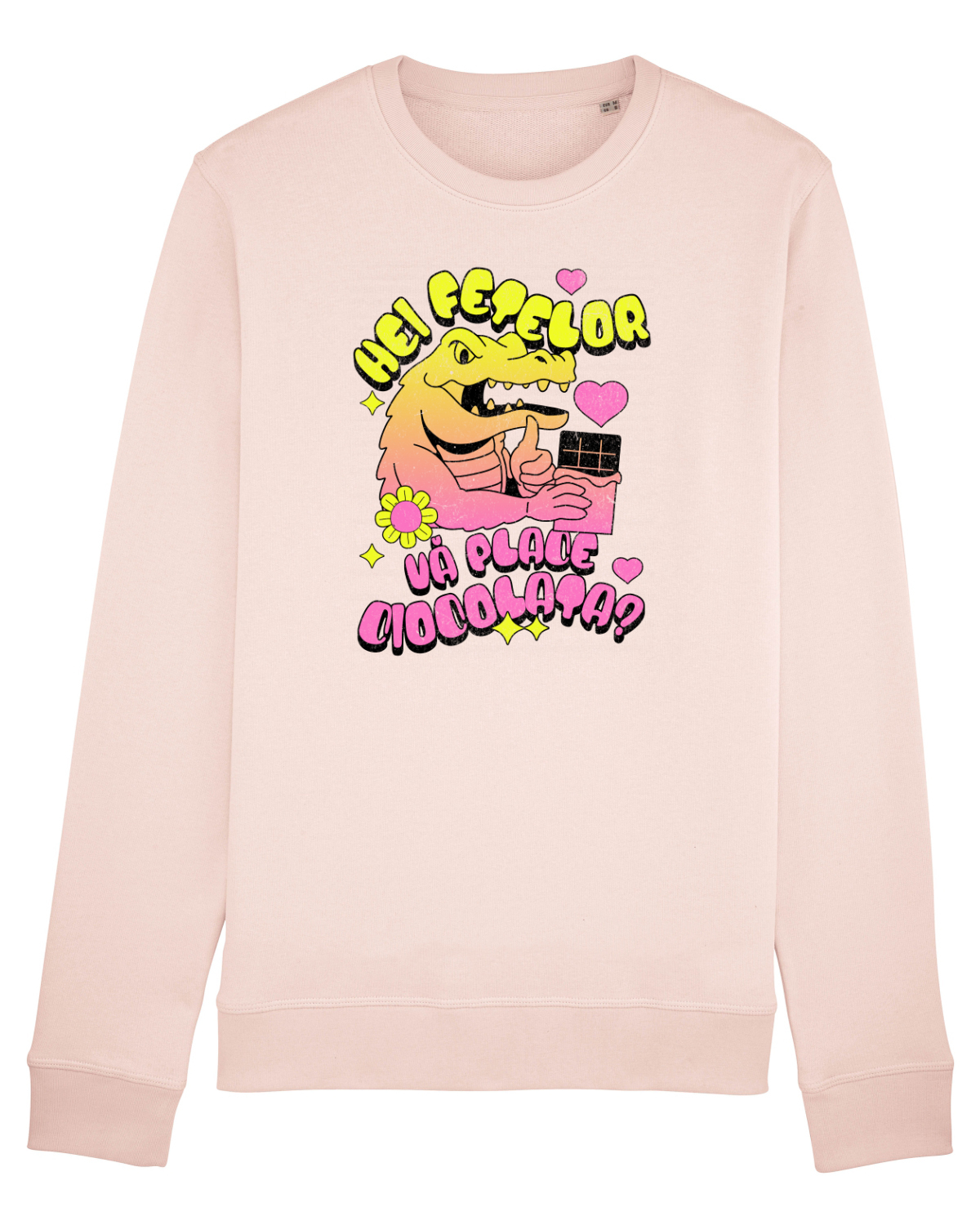 Bluză mânecă lungă Unisex Rise Candy Pink