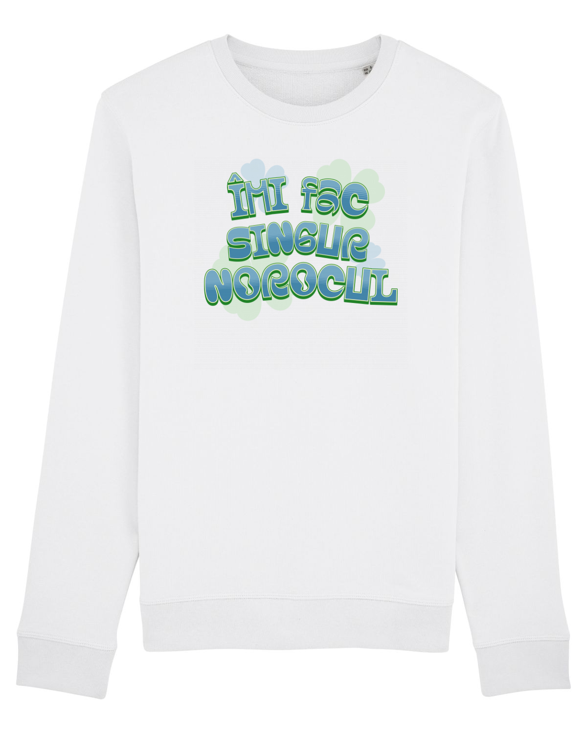Bluză mânecă lungă Unisex Rise White