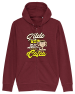 Cafea buna- Așa incep zilele bune Hanorac cu fermoar Unisex Connector