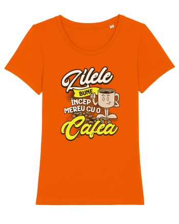 Cafea buna- Așa incep zilele bune Bright Orange