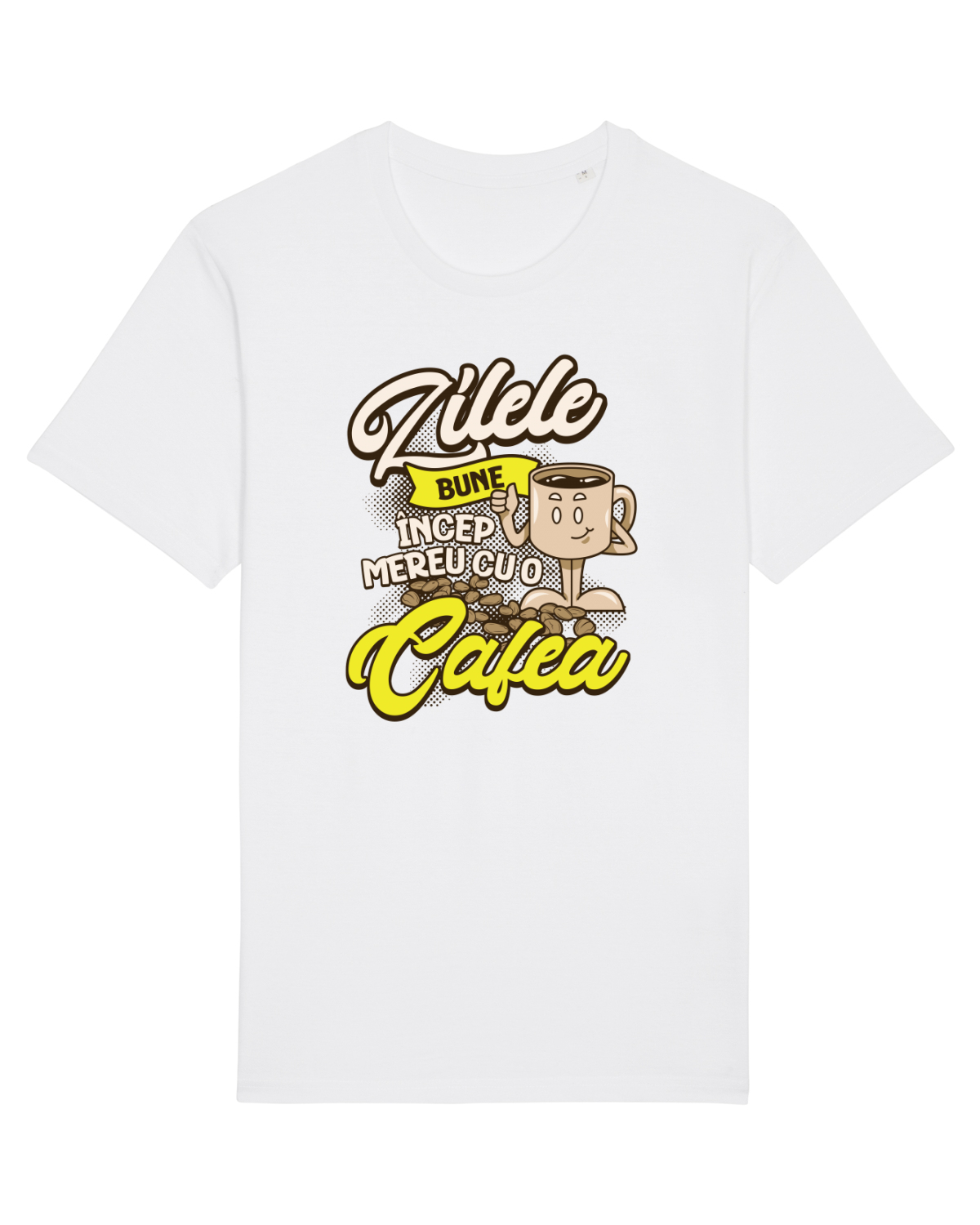 Tricou mânecă scurtă Unisex Rocker White