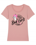 Bad Girls CLUB Tricou mânecă scurtă guler larg fitted Damă Expresser