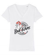 Bad Wives CLUB Tricou mânecă scurtă guler V Damă Evoker