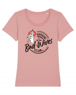 Bad Wives CLUB Tricou mânecă scurtă guler larg fitted Damă Expresser