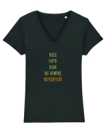 NICIO FAPTA BUNA NU RAMANE NEPEDEPSITA 2 Tricou mânecă scurtă guler V Damă Evoker