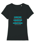 Driver Tricou mânecă scurtă guler larg fitted Damă Expresser
