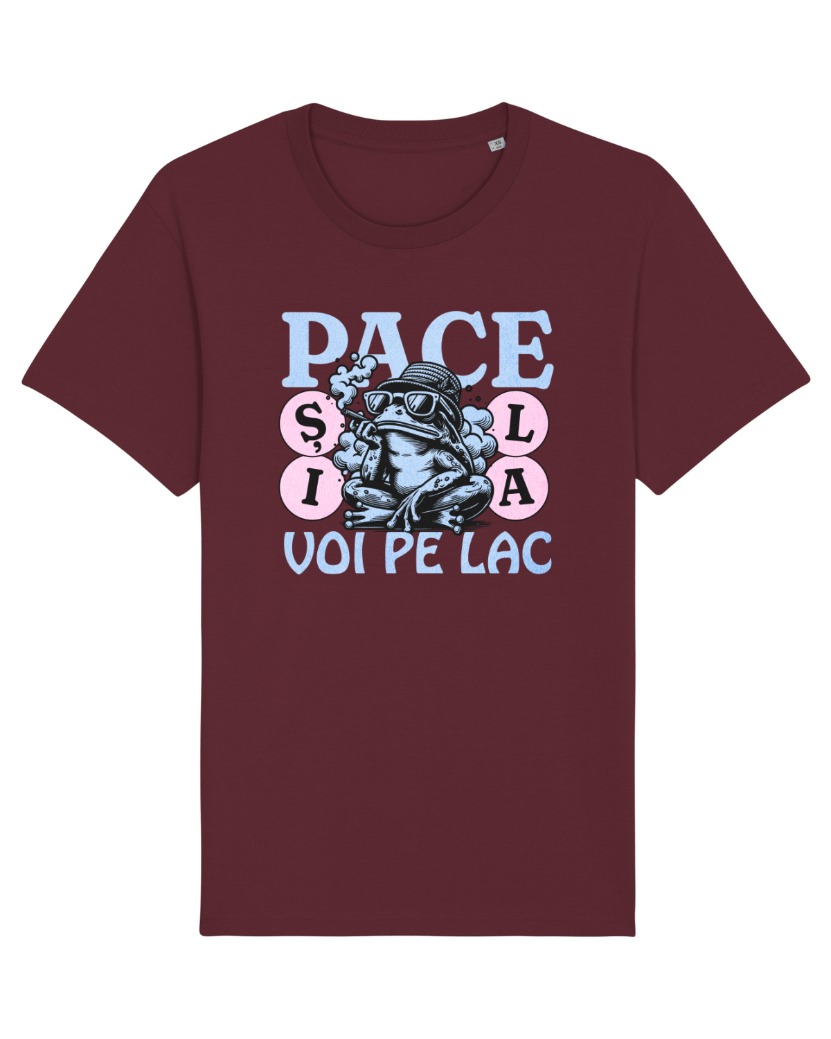 Tricou mânecă scurtă Unisex Rocker Burgundy