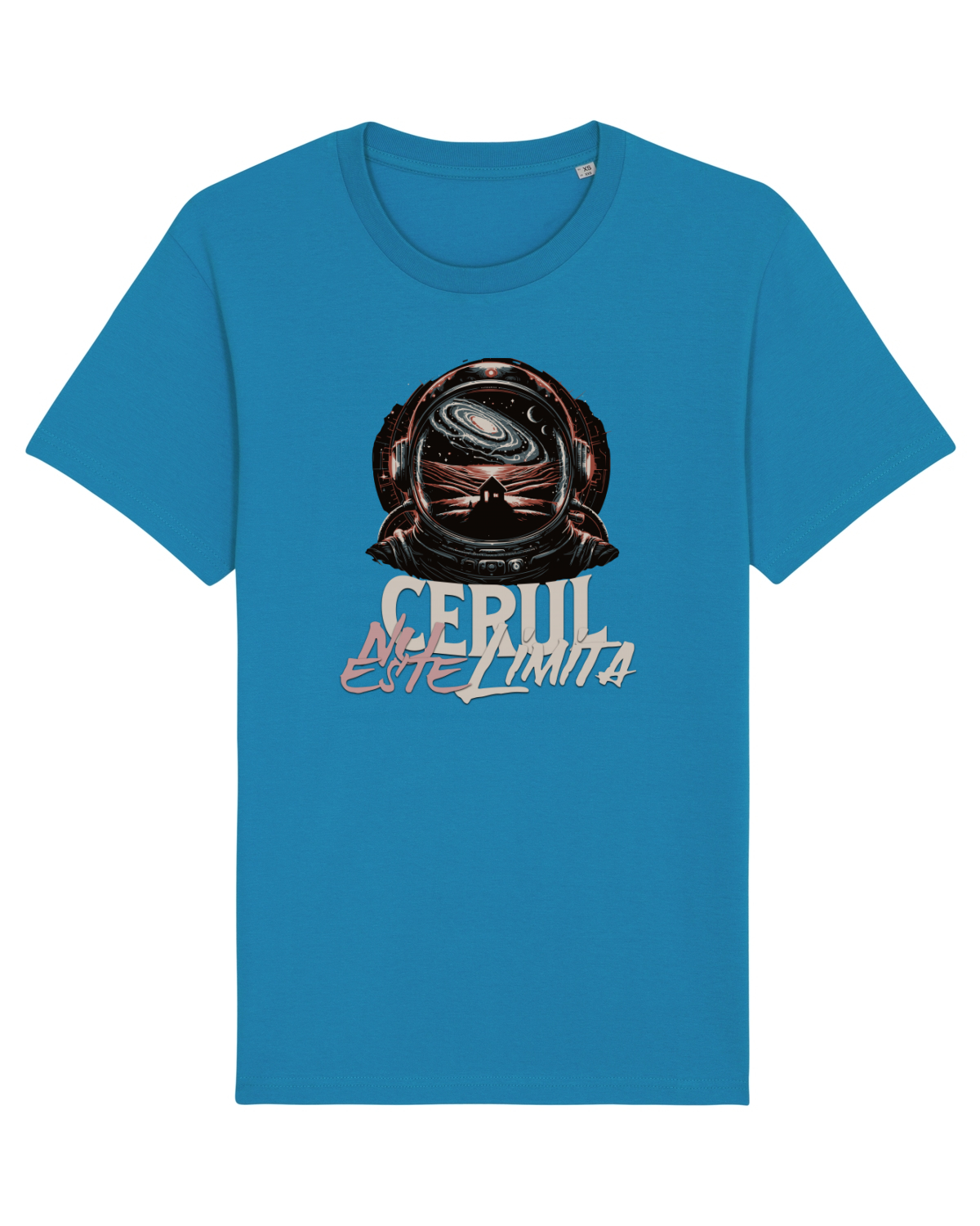 Tricou mânecă scurtă Unisex Rocker Azur