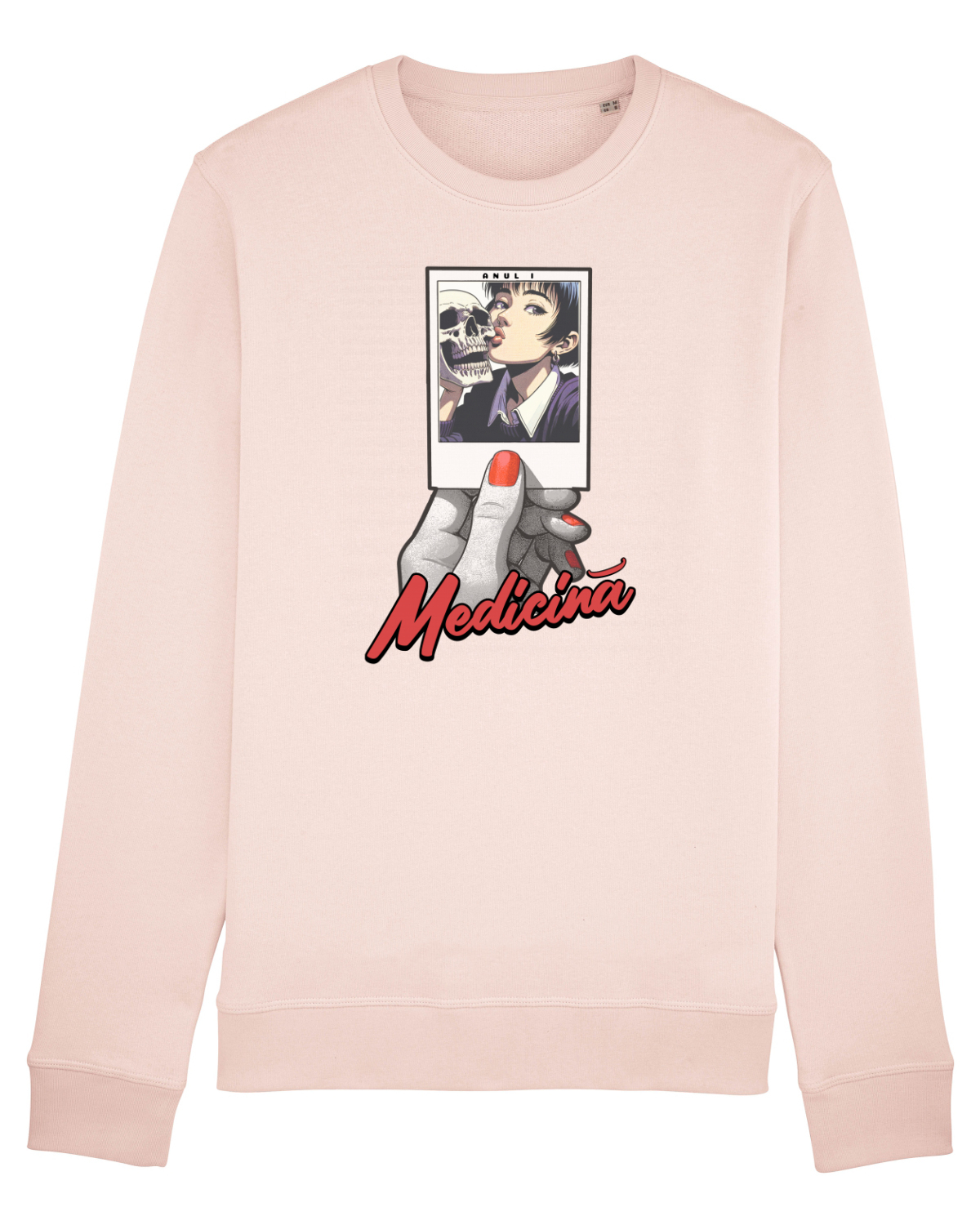 Bluză mânecă lungă Unisex Rise Candy Pink