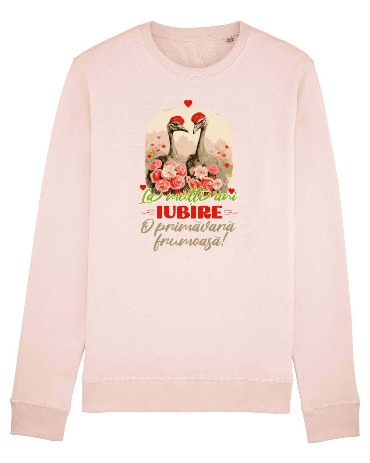 Bluză mânecă lungă Unisex Rise Candy Pink