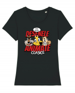 Îmi plac desenele animate clasice Tricou mânecă scurtă guler larg fitted Damă Expresser