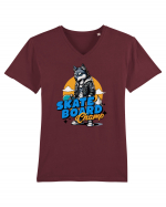 Skateboard champ Tricou mânecă scurtă guler V Bărbat Presenter