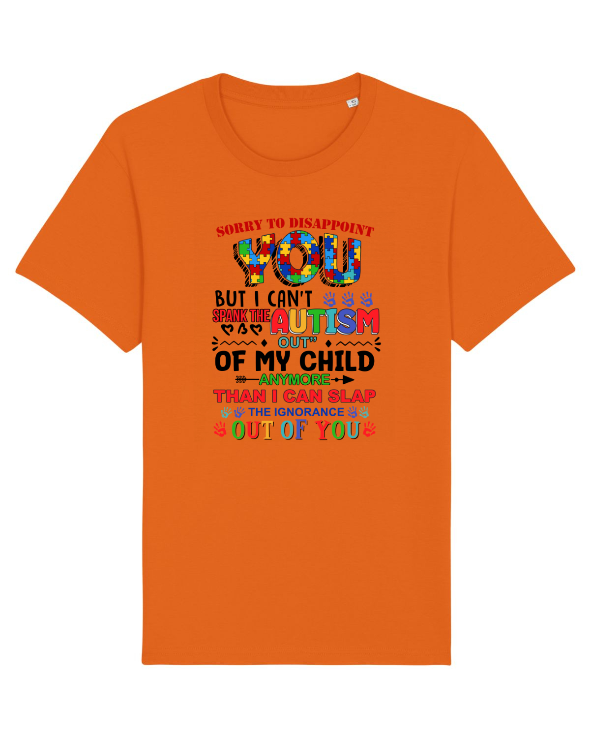 Tricou mânecă scurtă Unisex Rocker Bright Orange