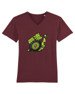 Snail Tricou mânecă scurtă guler V Bărbat Presenter