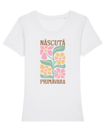 Născută primavara Tricou mânecă scurtă guler larg fitted Damă Expresser