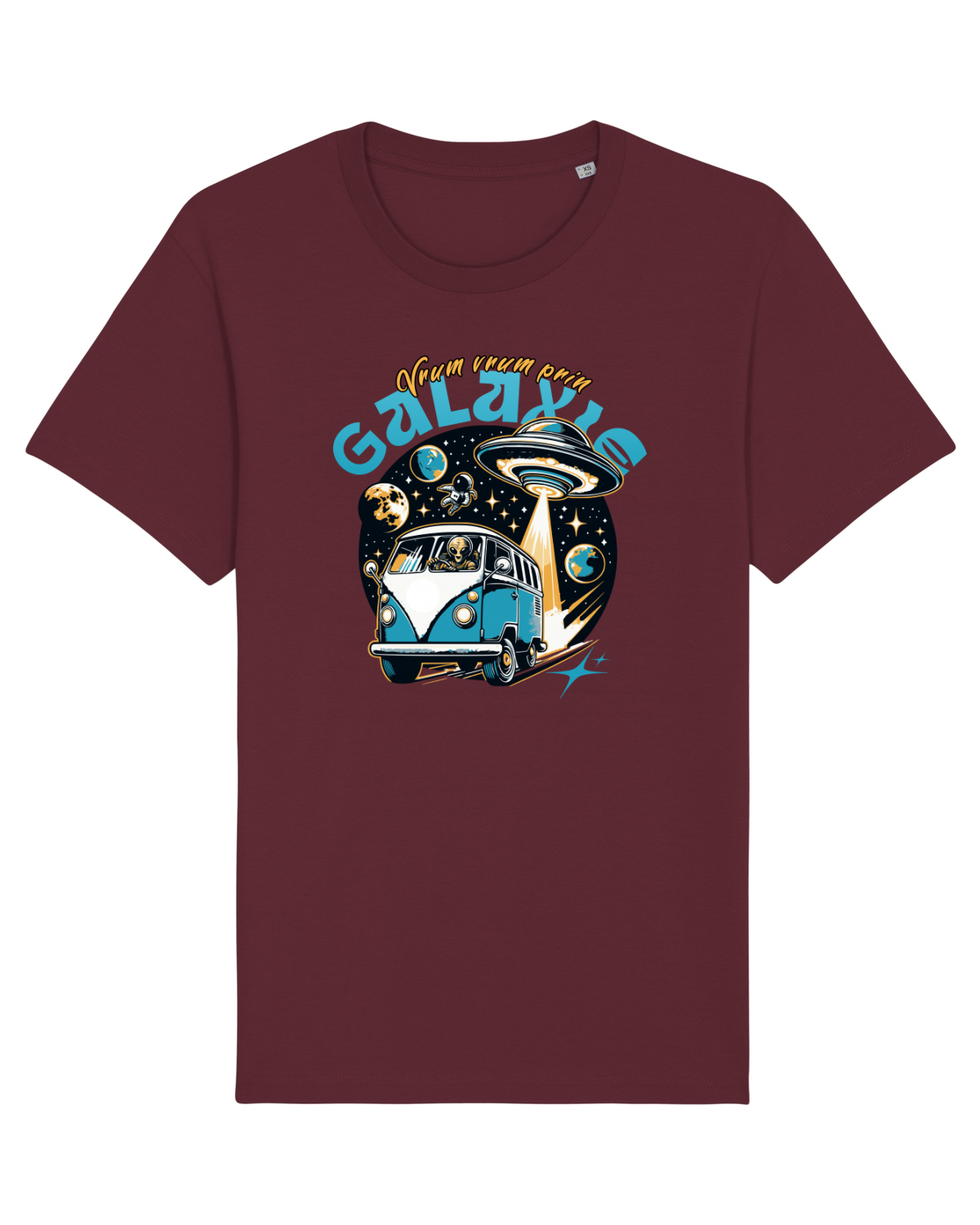 Tricou mânecă scurtă Unisex Rocker Burgundy
