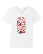 Pentru mame - Cea mai buna mama din toată lumea Tricou mânecă scurtă guler V Bărbat Presenter