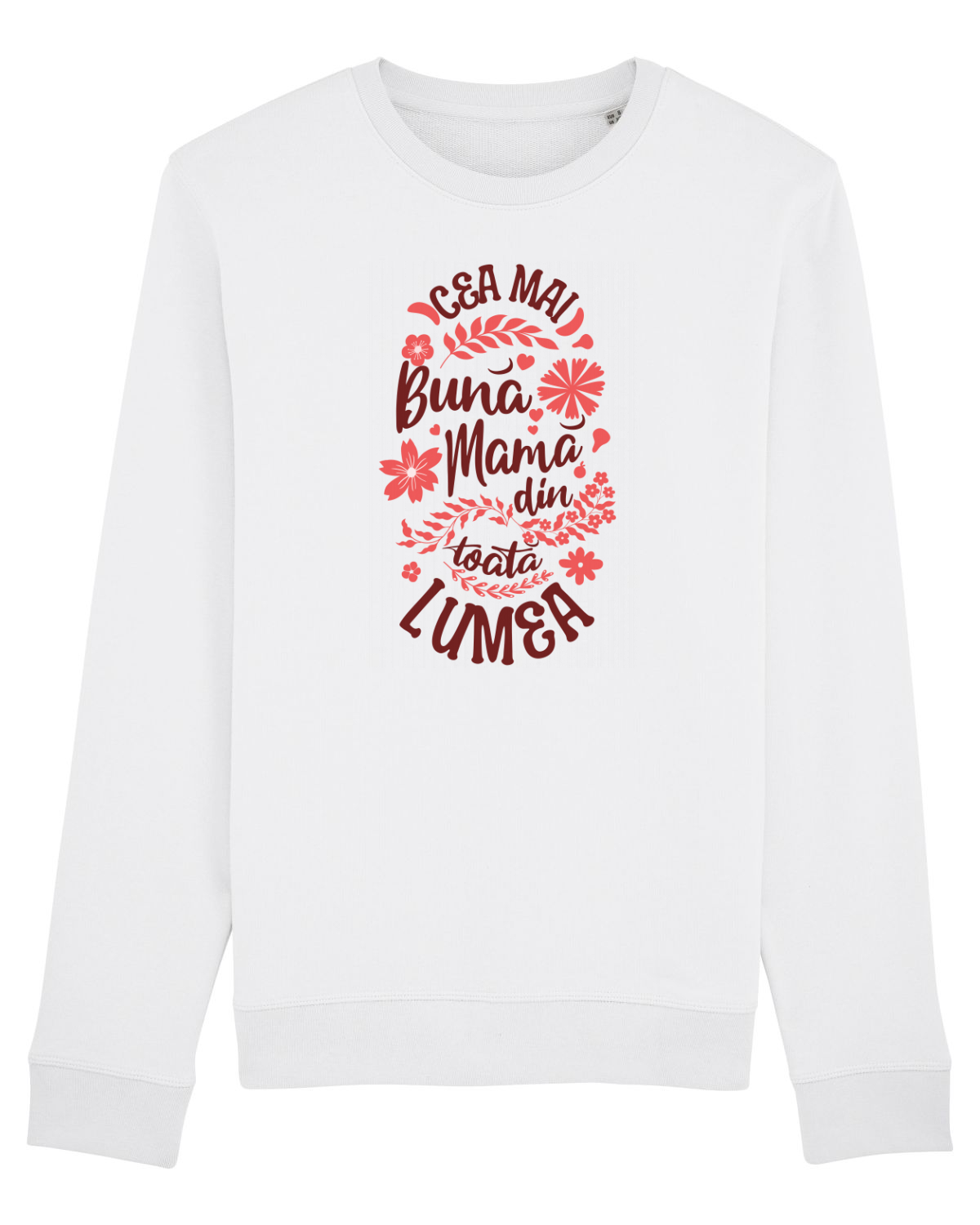 Bluză mânecă lungă Unisex Rise White
