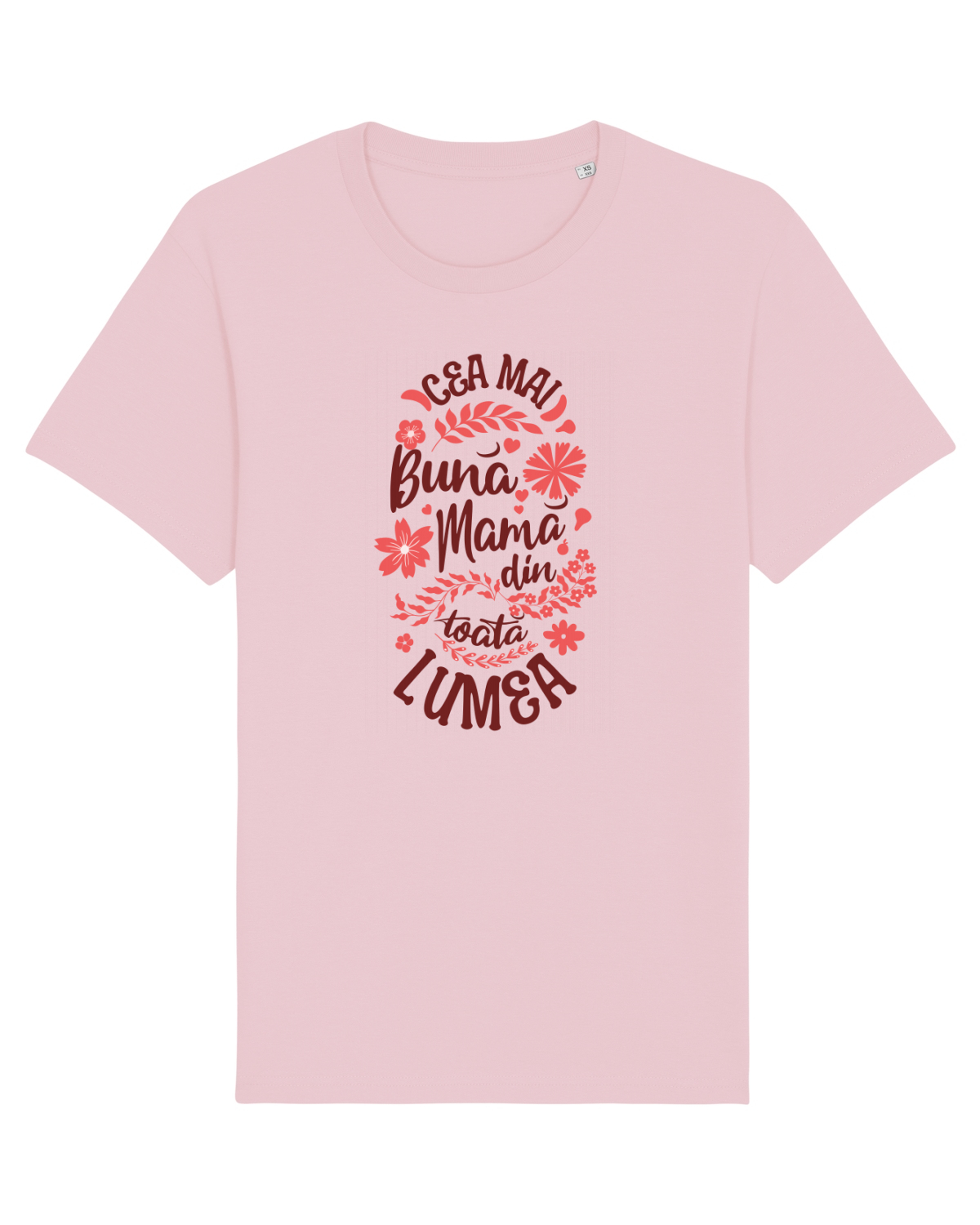 Tricou mânecă scurtă Unisex Rocker Cotton Pink