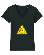 Try to drift Tricou mânecă scurtă guler V Damă Evoker