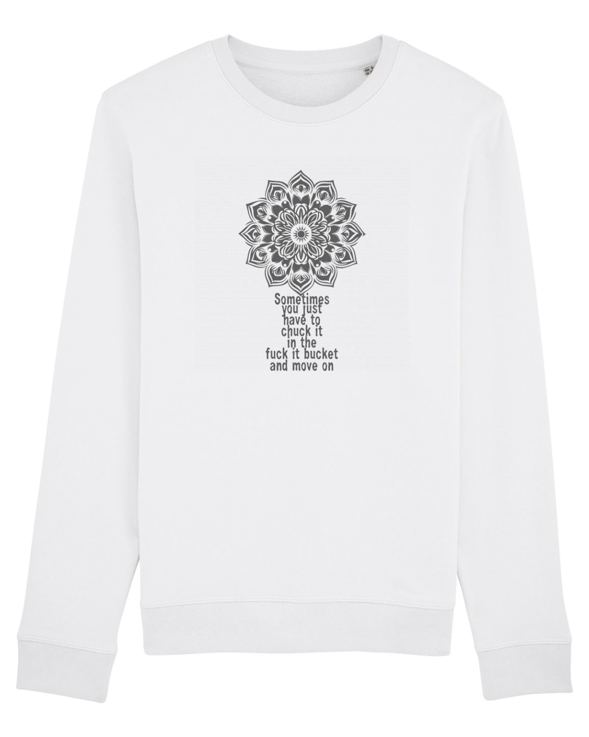 Bluză mânecă lungă Unisex Rise White