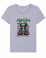 Extraterestru cafengiu Tricou mânecă scurtă guler larg fitted Damă Expresser