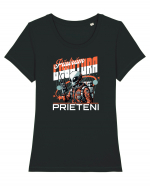 Pastram legatura prieteni - Un extraterestru prietenos Tricou mânecă scurtă guler larg fitted Damă Expresser