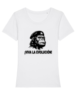 VIVA LA EVOLUCION - CHE GUEVARA - CIMPANZEU 2 Tricou mânecă scurtă guler larg fitted Damă Expresser