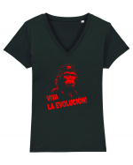 VIVA LA EVOLUCION - CHE GUEVARA - CIMPANZEU 7 Tricou mânecă scurtă guler V Damă Evoker