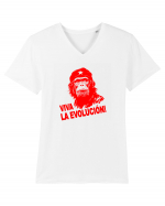 VIVA LA EVOLUCION - CHE GUEVARA - CIMPANZEU 10 Tricou mânecă scurtă guler V Bărbat Presenter