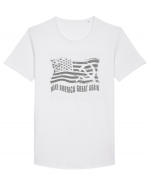 MAKE AMERICA - RUSIA - GREAT AGAIN 3 Tricou mânecă scurtă guler larg Bărbat Skater