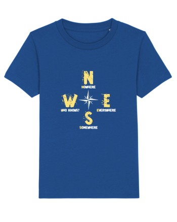 BUSOLA -  COMPASS - NOWHERE EVERYWHERE SOMEWHERE WHO KNOWS Majorelle Blue