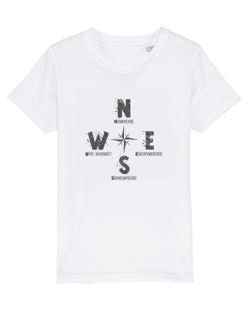 BUSOLA -  COMPASS - NOWHERE EVERYWHERE SOMEWHERE WHO KNOWS 2 White